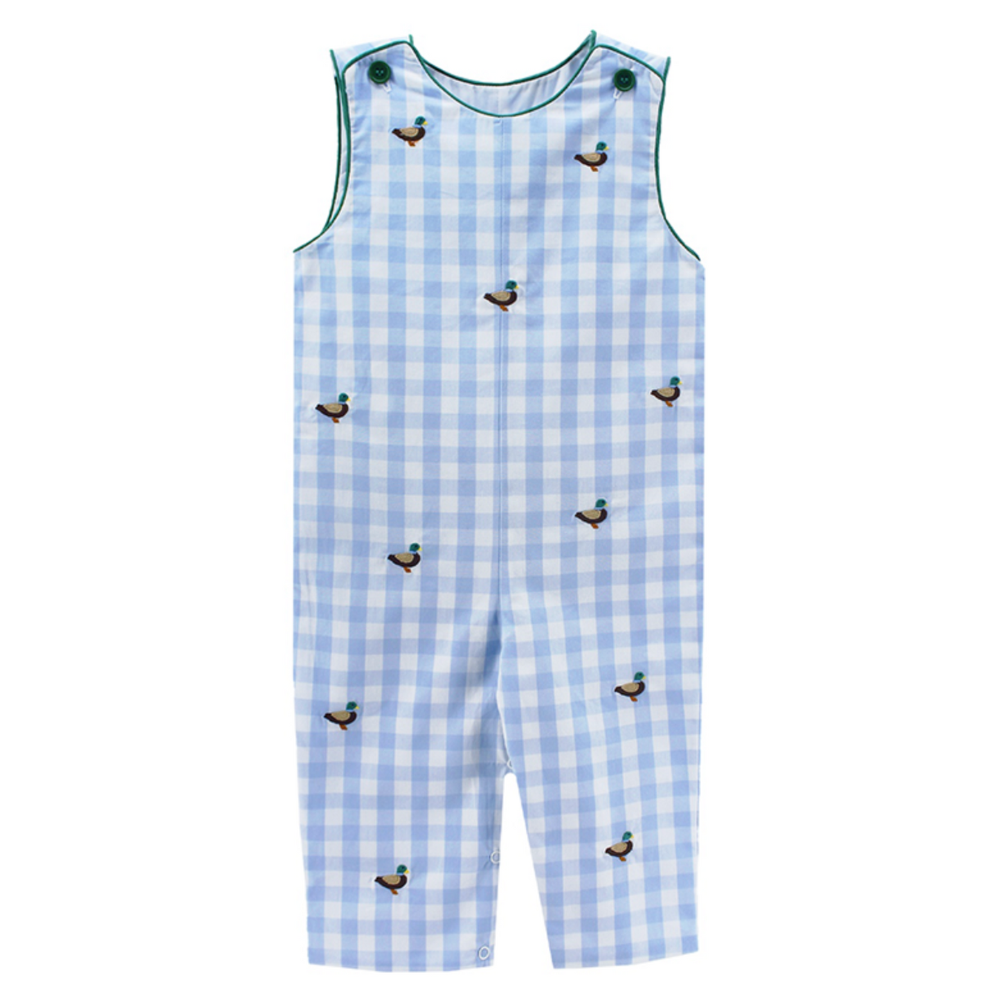 Zuccini Kids - Blue Gingham Duck Jon Jon - 12M