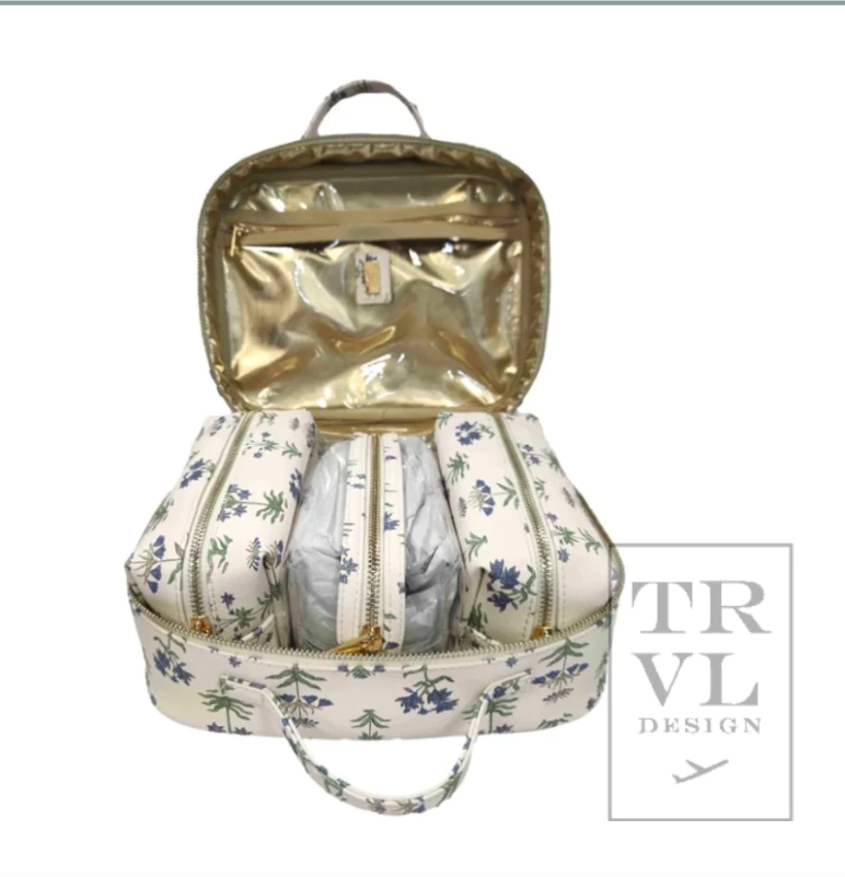 Travel Toiletry and Cosmetics Case  -  Provence Print