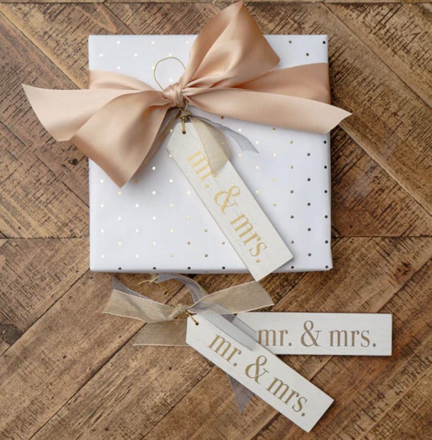 Mr. & Mrs. Wood Ornament