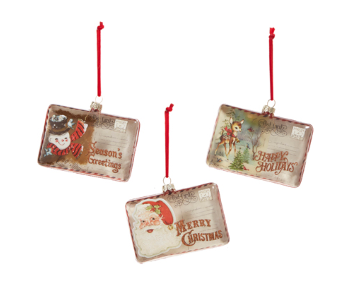 Vintage Postcard Ornaments