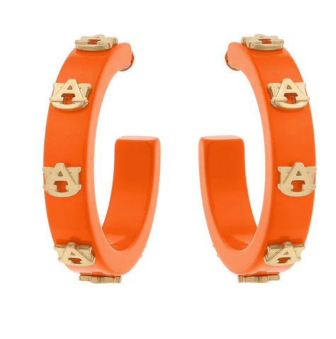 Auburn Hoop Earrings