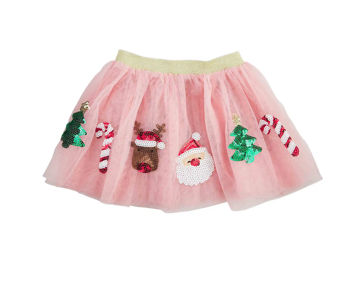 Christmas Tutu's with Sequins, Santa and Candy Canes - Pink or Red