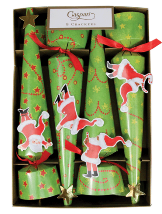 Twirling Santas Christmas Crackers