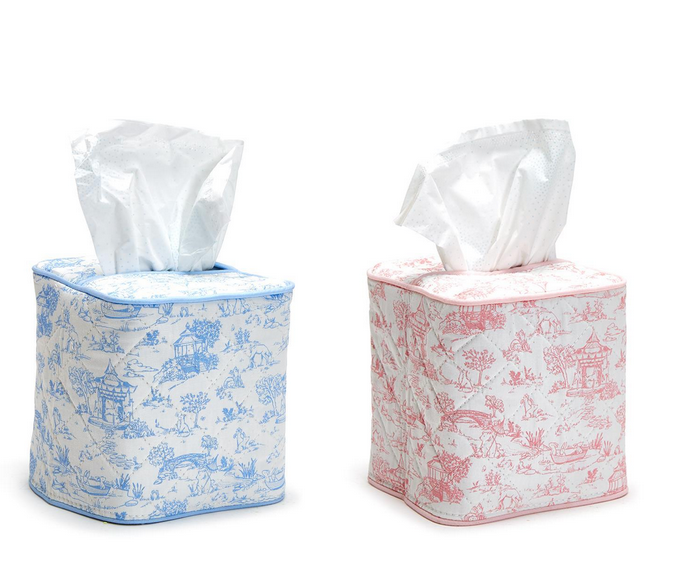 Toile Tissue Box Cover