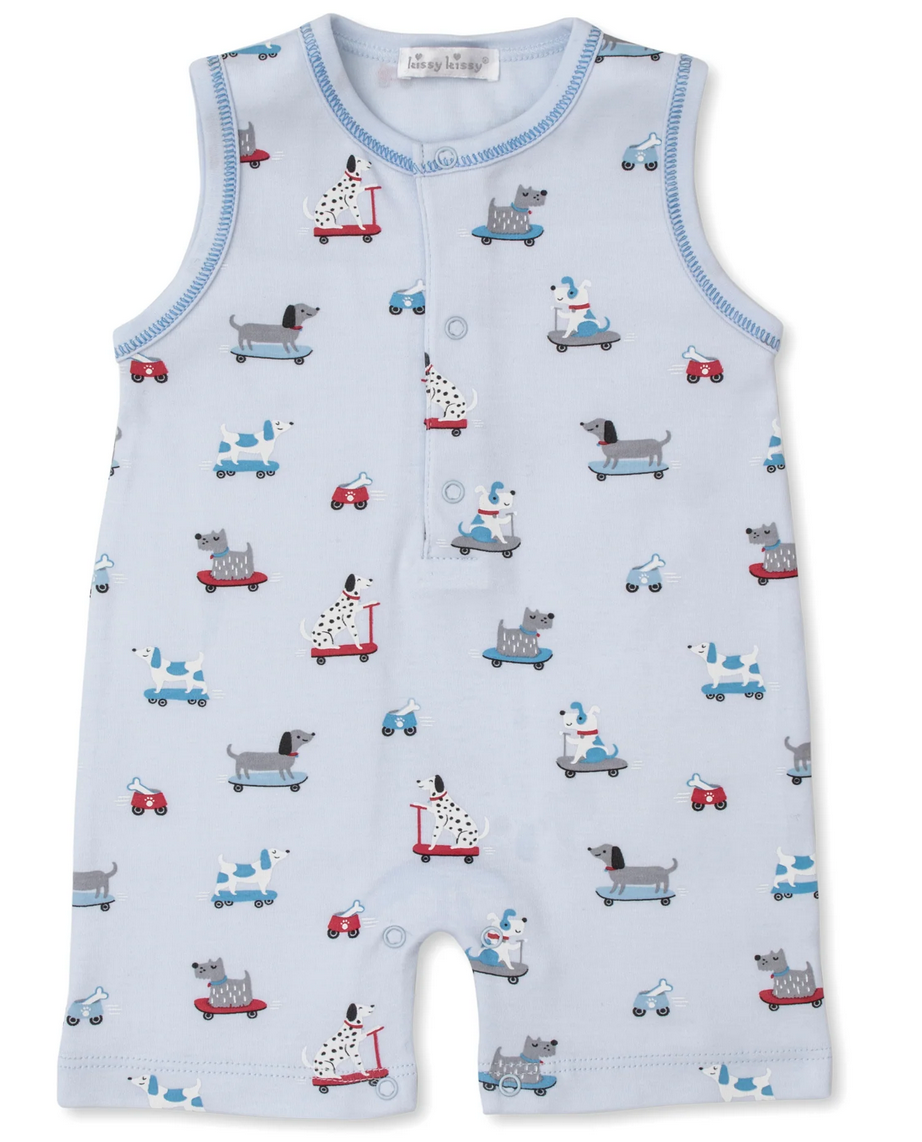 Kissy Kissy - Dogs on Skateboard Playsuit