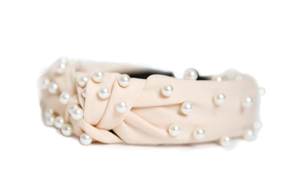Blush Headband with Pearls