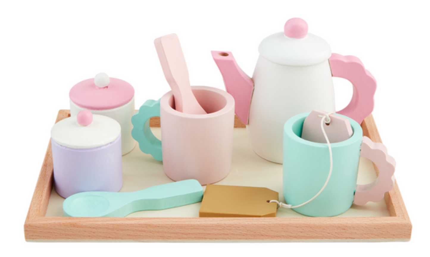 Wooden Tea Set