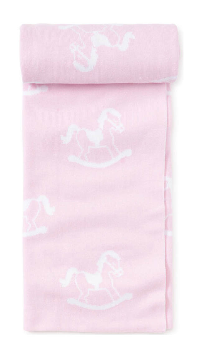 Pink Rocking Horse Blanket