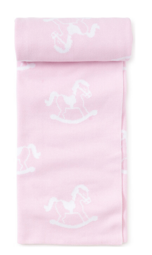 Pink Rocking Horse Blanket