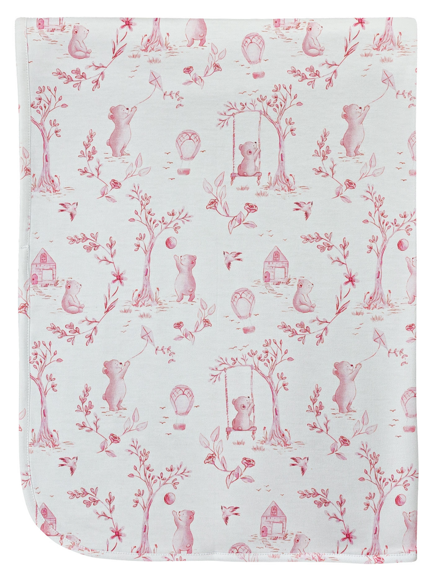 Toile Bear Blanket