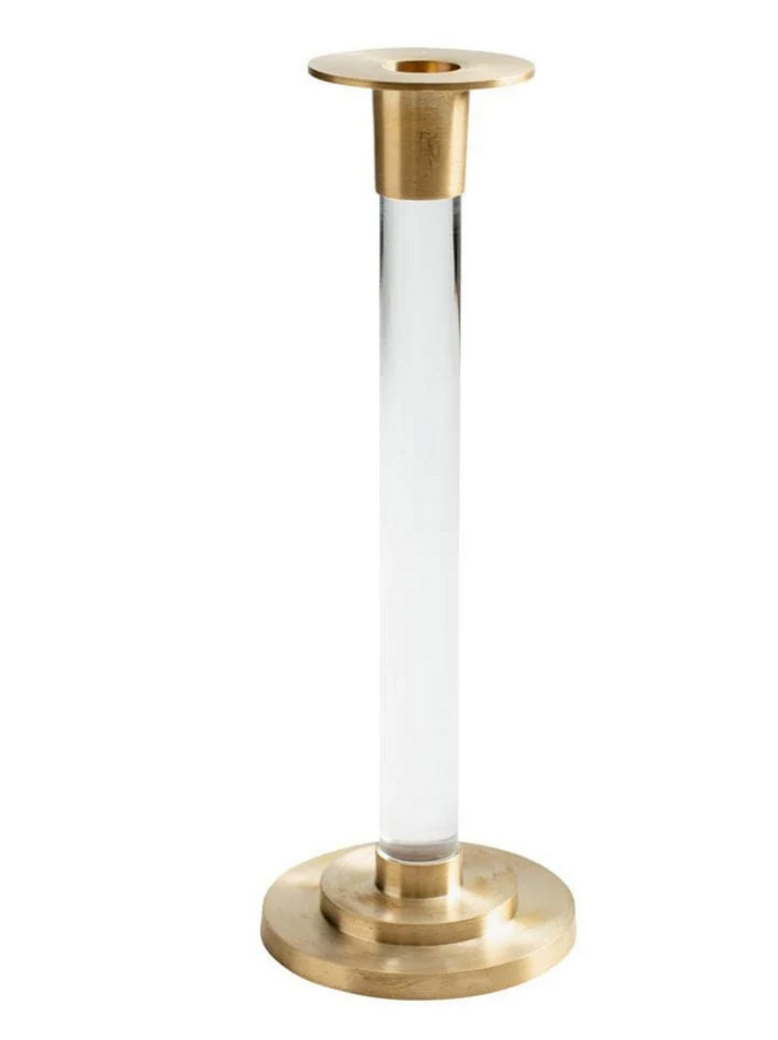 Caspari - Brass and Resin Candlestick