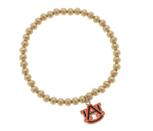 Ball Bead Auburn Stretch Bracelet