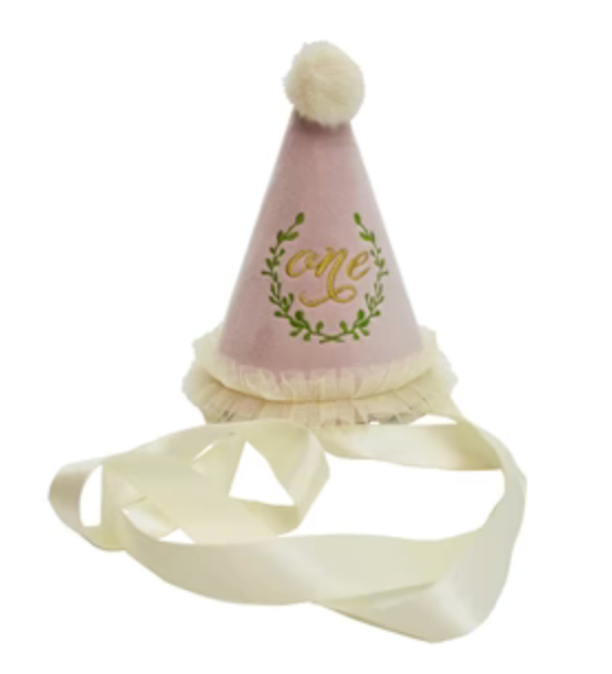 One Birthday Party Hat - Pink or Blue