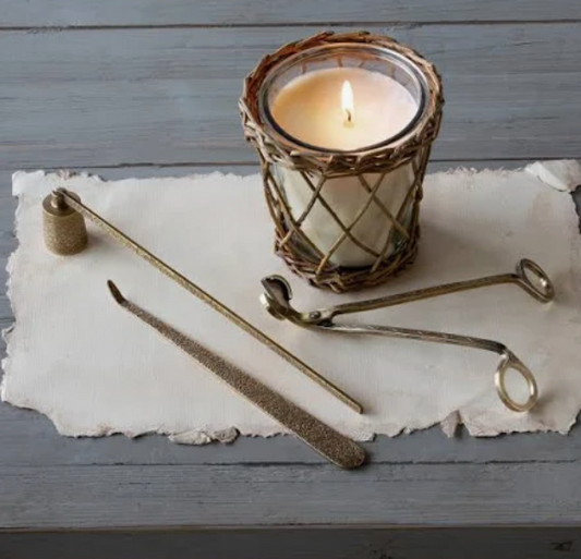 Brass Candle Care Kit - 3 Piece Set