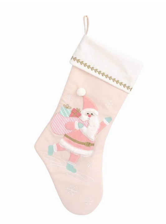 Mon Ami - Pink Santa Stocking