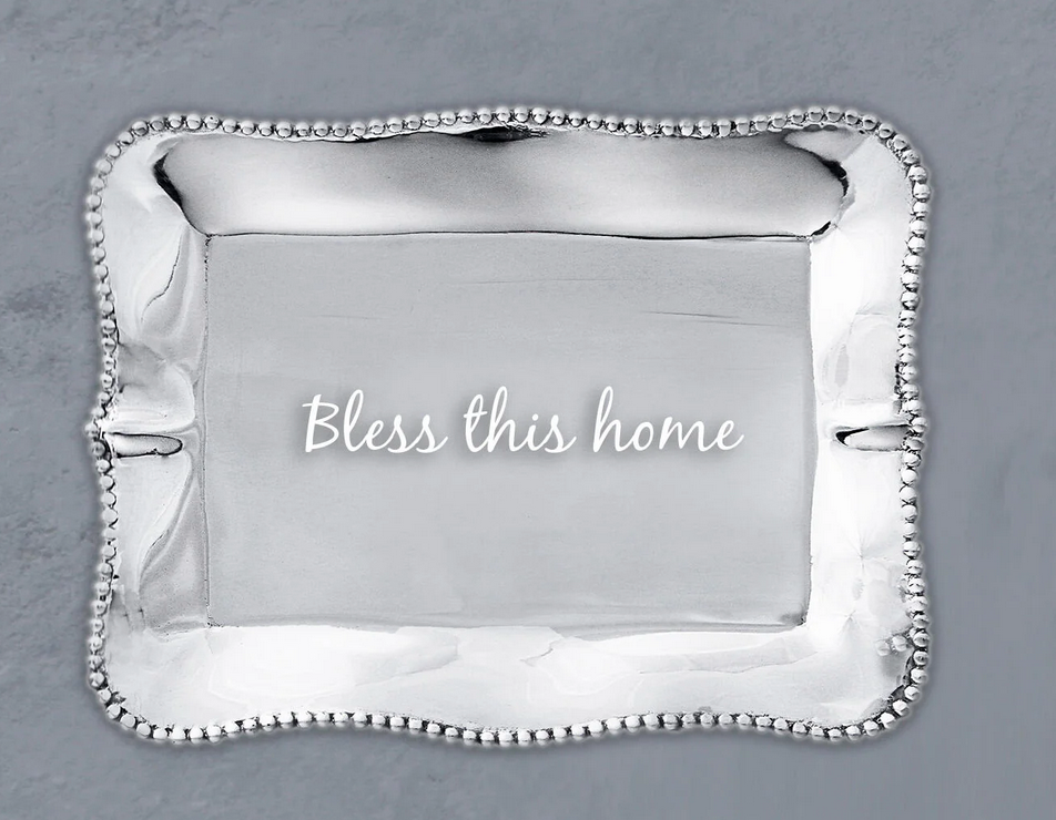 Beatriz Ball - Bless This Home - Silver Trinket Tray