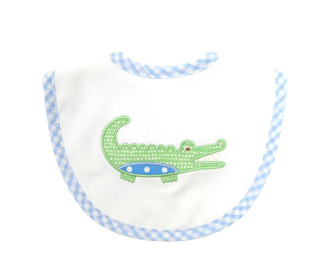 Alligator Burp Pad and Alligator Bib