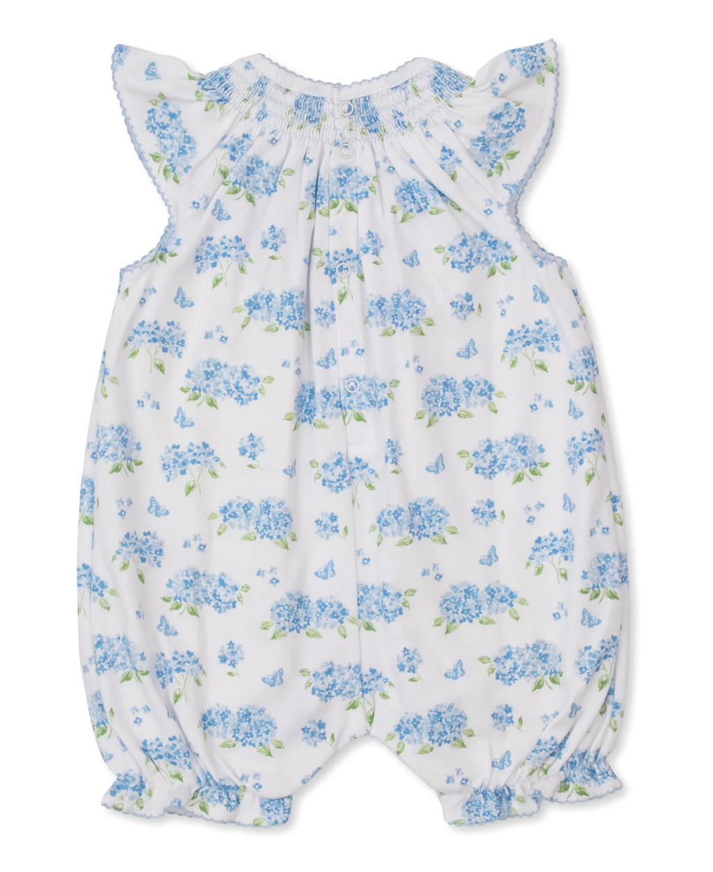 Hydrangeas Blue Short Playsuit