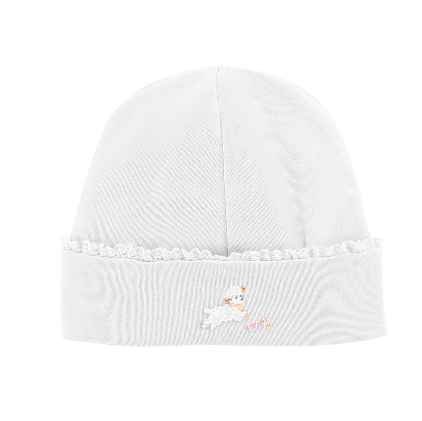 Baby Club Chic - Embroidered Baby Hat with Trim