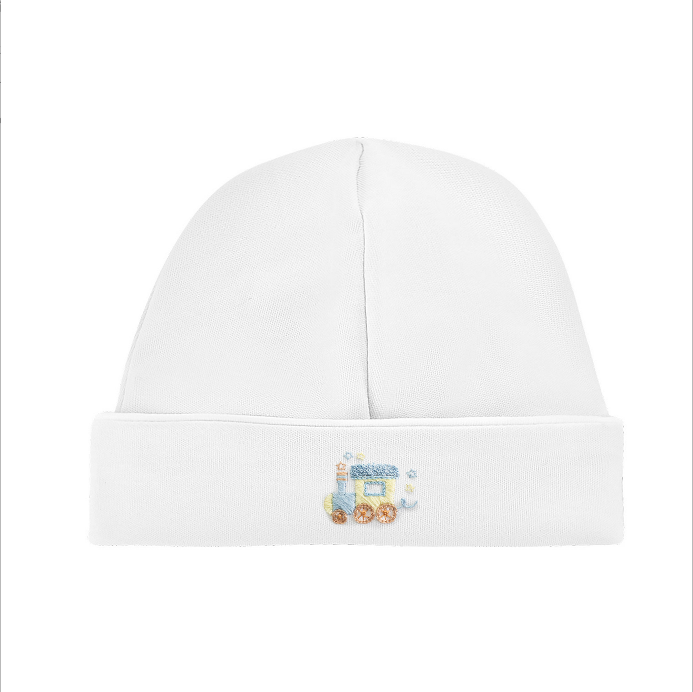 Baby Club Chic - Embroidered Baby Hat with Trim