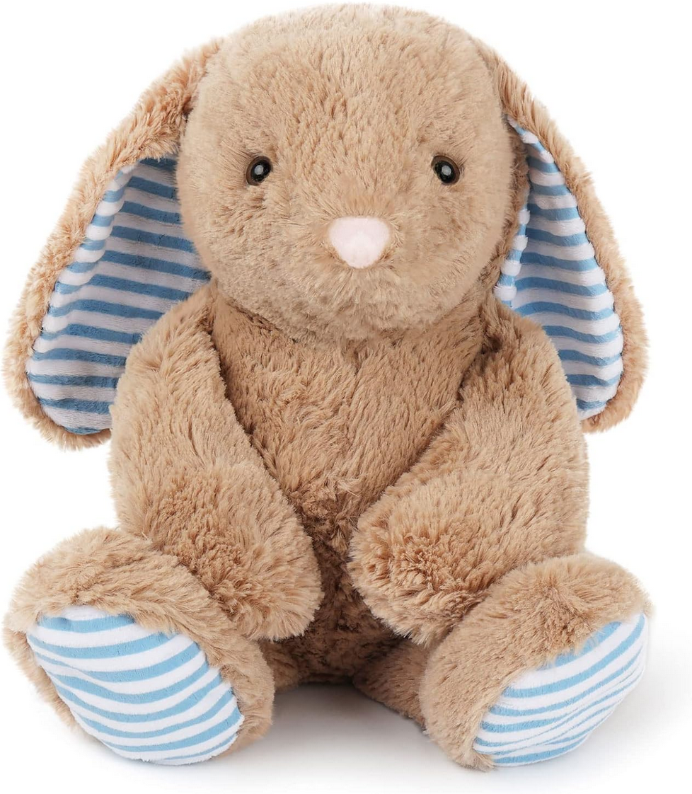 Bunny with Blue Striped Ears