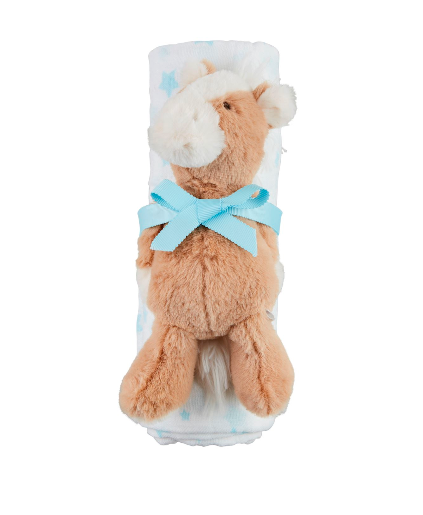 Muslin Blanket and Rattle Set