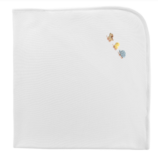 Baby Club Chic - Embroidered Vintage Toys - Blanket