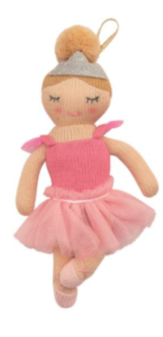 Knit Ballerina Ornaments