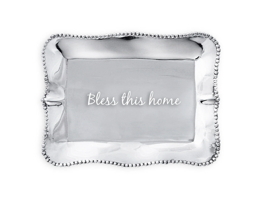 Beatriz Ball - Bless This Home - Silver Trinket Tray