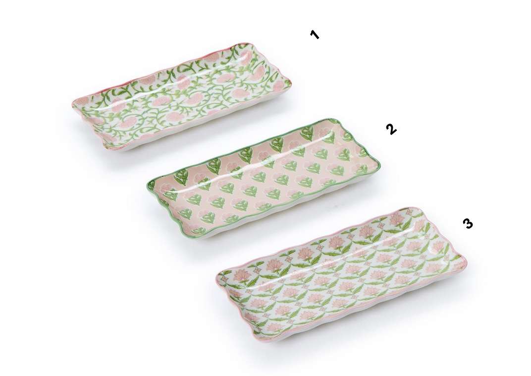 Scalloped Edge Trinket Tray - 3 Styles
