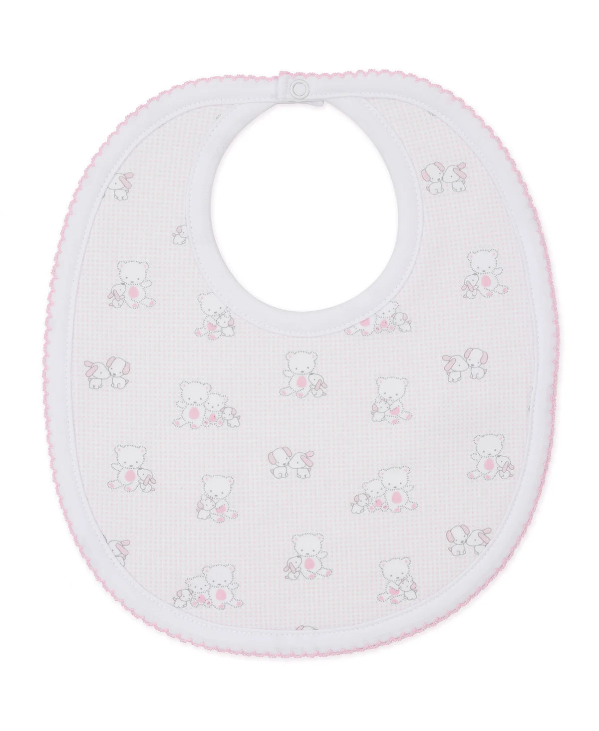 Kissy Kissy - Beary Besties Bib - Blue or Pink