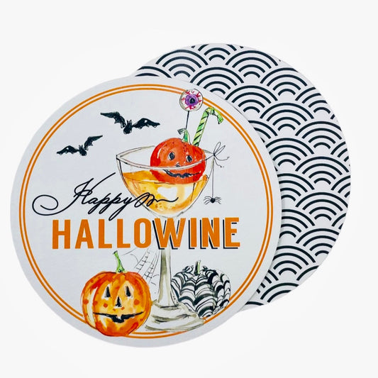 Rosanne Beck - Happy Hallowine Coasters