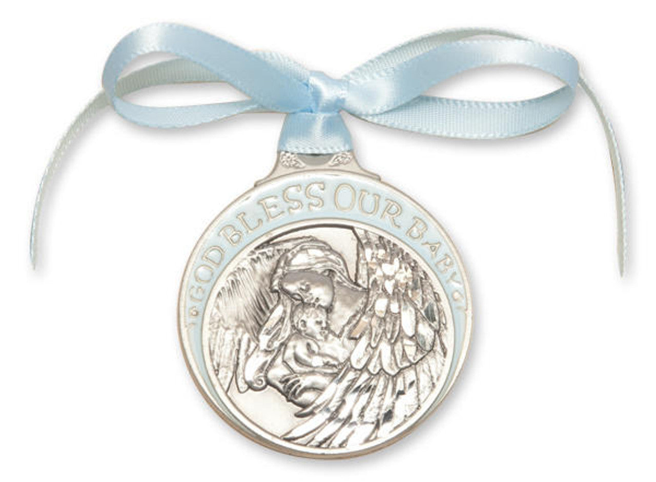 God Bless Our Baby - Crib Medal