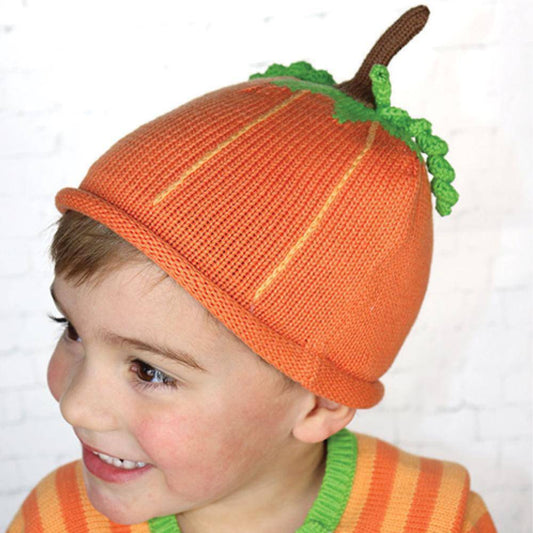 Zubels - Knit Pumpkin Hat: 6-12 M
