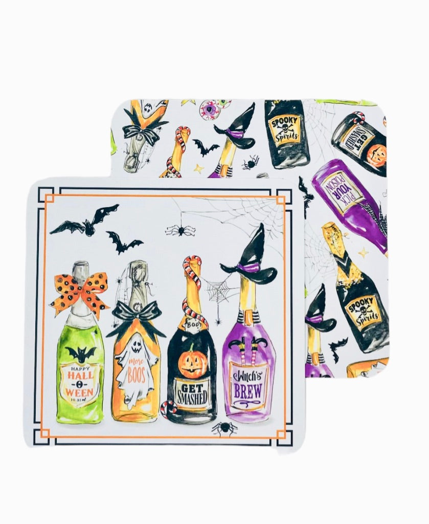 Halloween Cocktail Boos Coasters