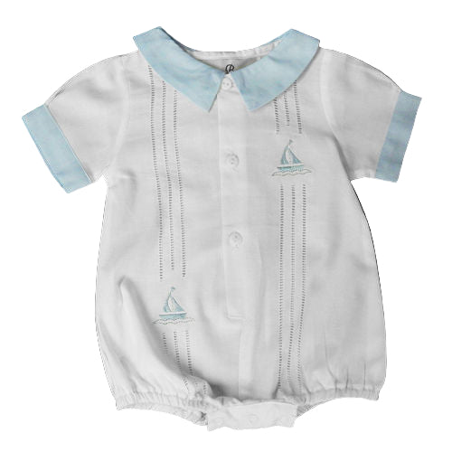 Boutross - Sailboats Baby Romper