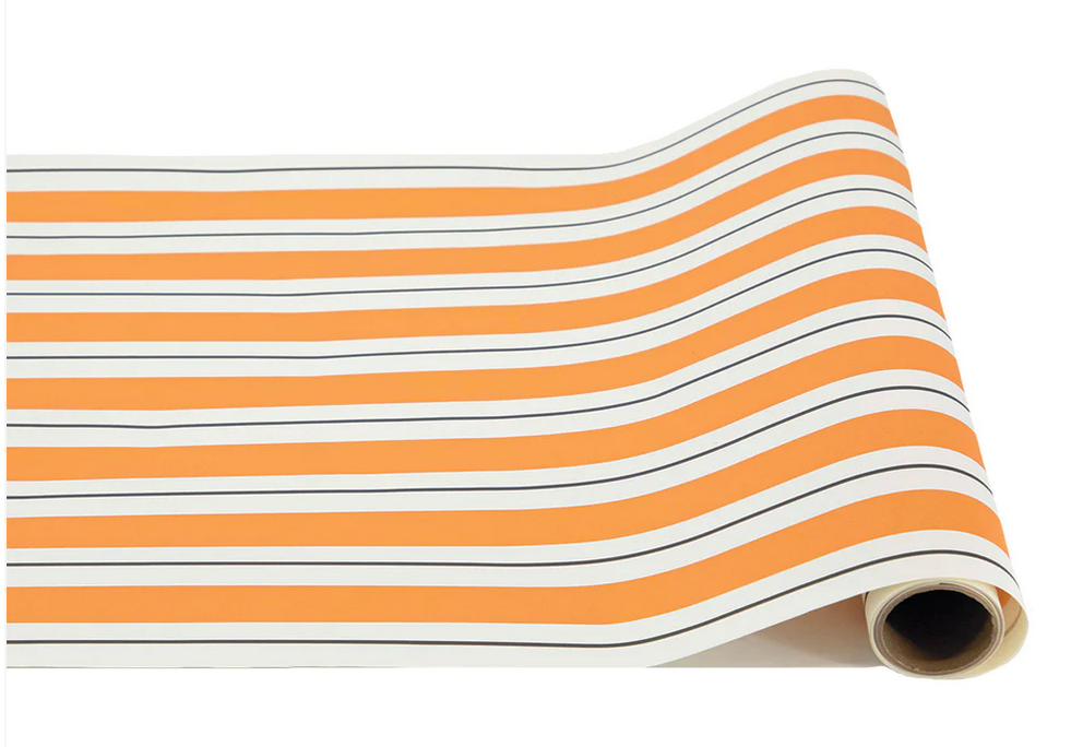 Orange and black stripe runner