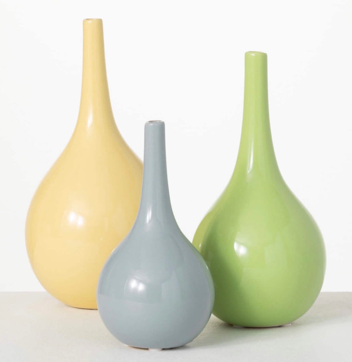 Long Neck Vase with Round Base