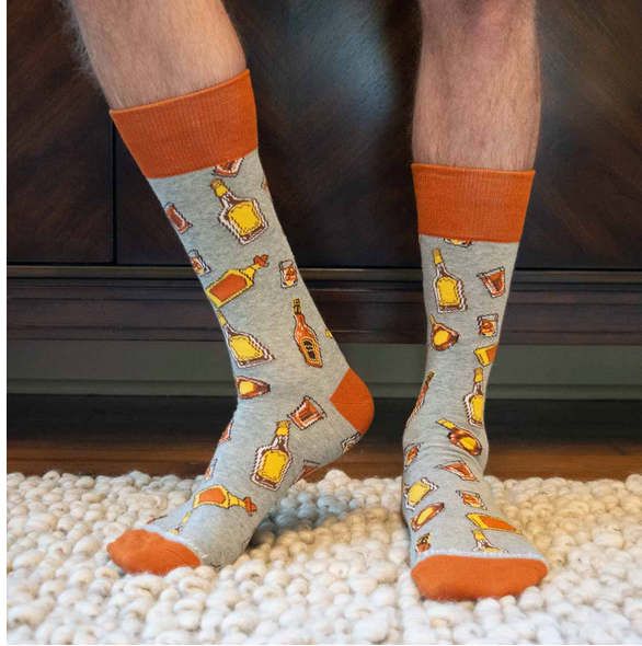 Mens Socks - Bowtie, Duck, Hunting, Bulldog