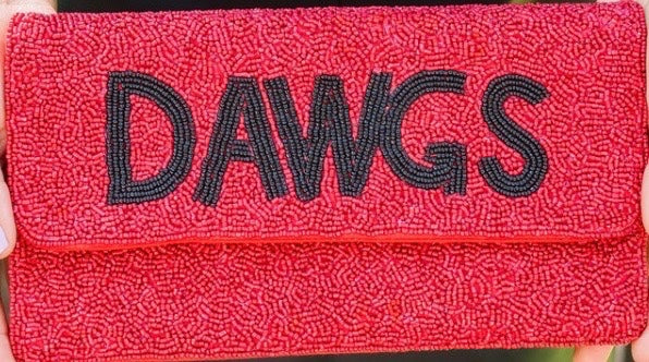 Dawgs Beaded Clutch