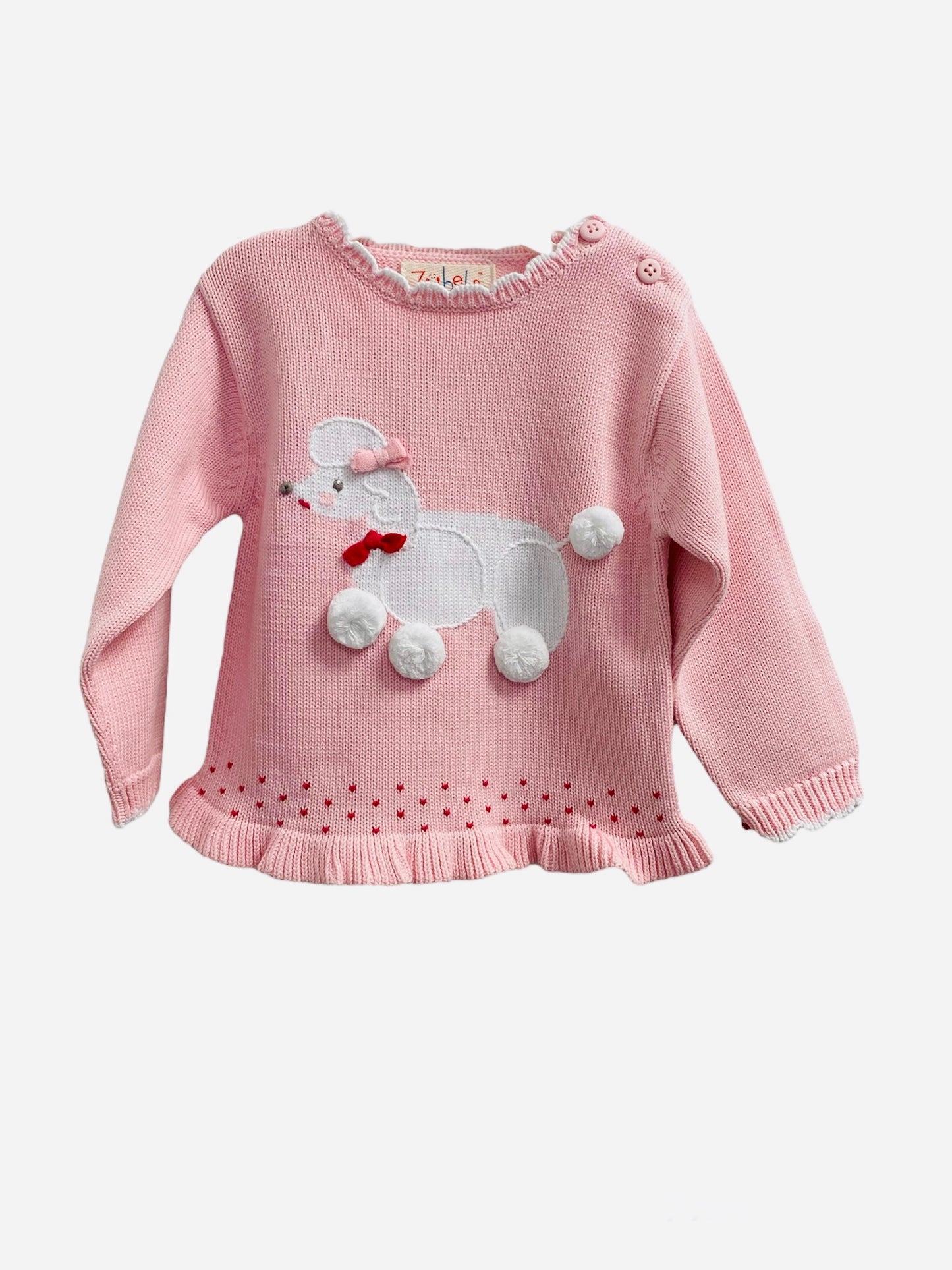 Zubels - Pink Poodle Sweater