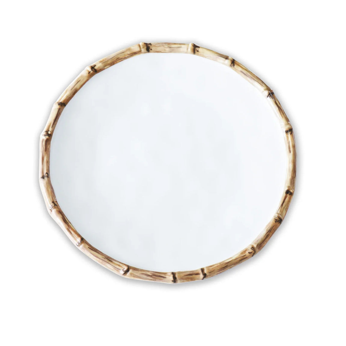 Melamine Bamboo Salad Plates Set 4