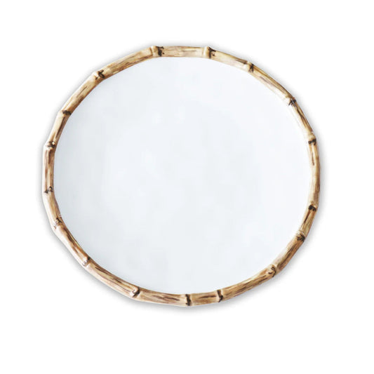 Melamine Bamboo Dinner Plates set 4