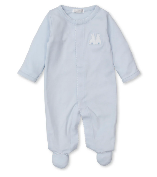 Blue Footed Onesie with Bunnies