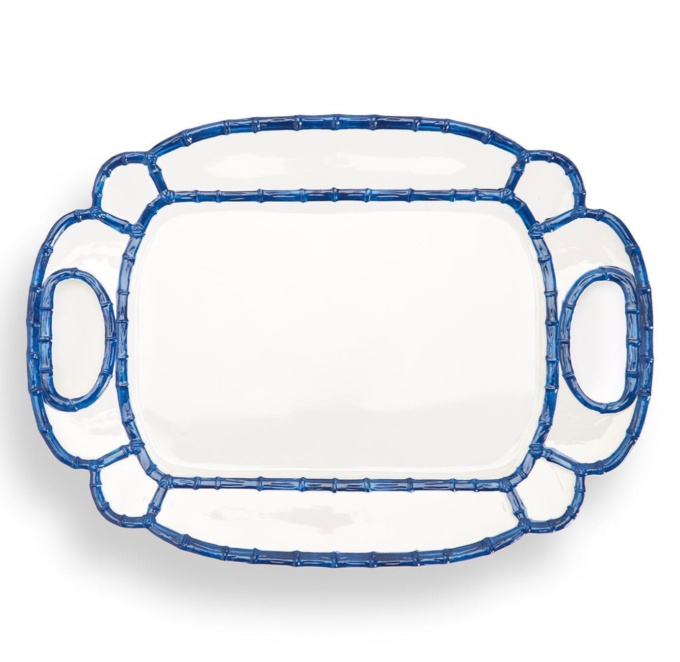 Blue Bamboo Melamine Platter