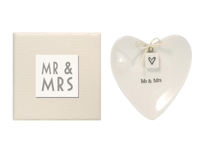 Mr & Mrs Heart Shaped Dish