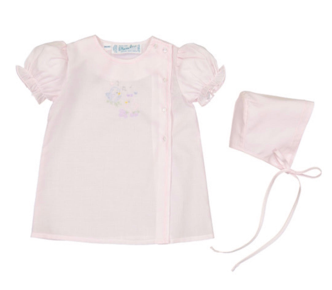 Feltman Brothers - Pink Dress with Bird and Flowers