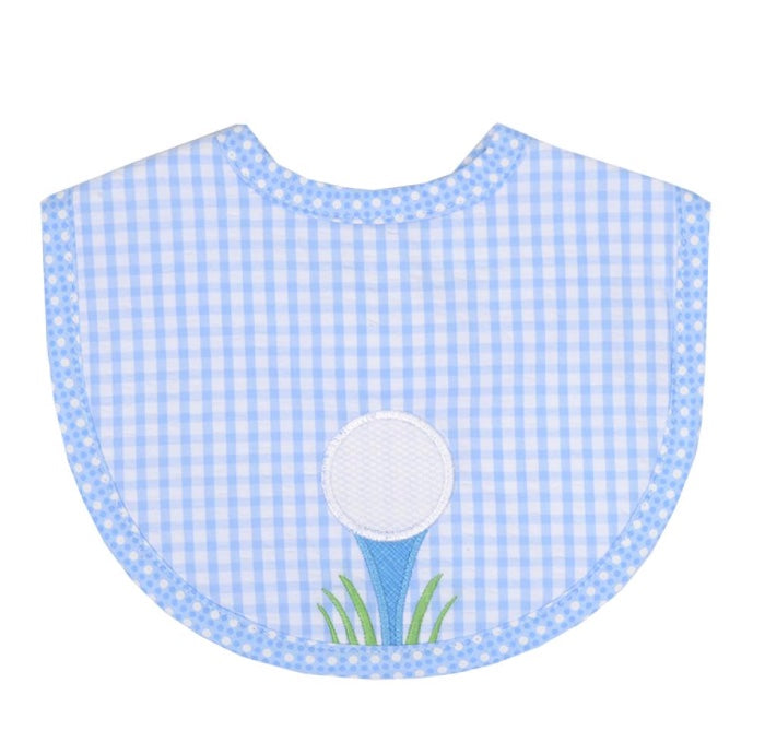 3 Marthas - Blue Check Golf Ball Bib