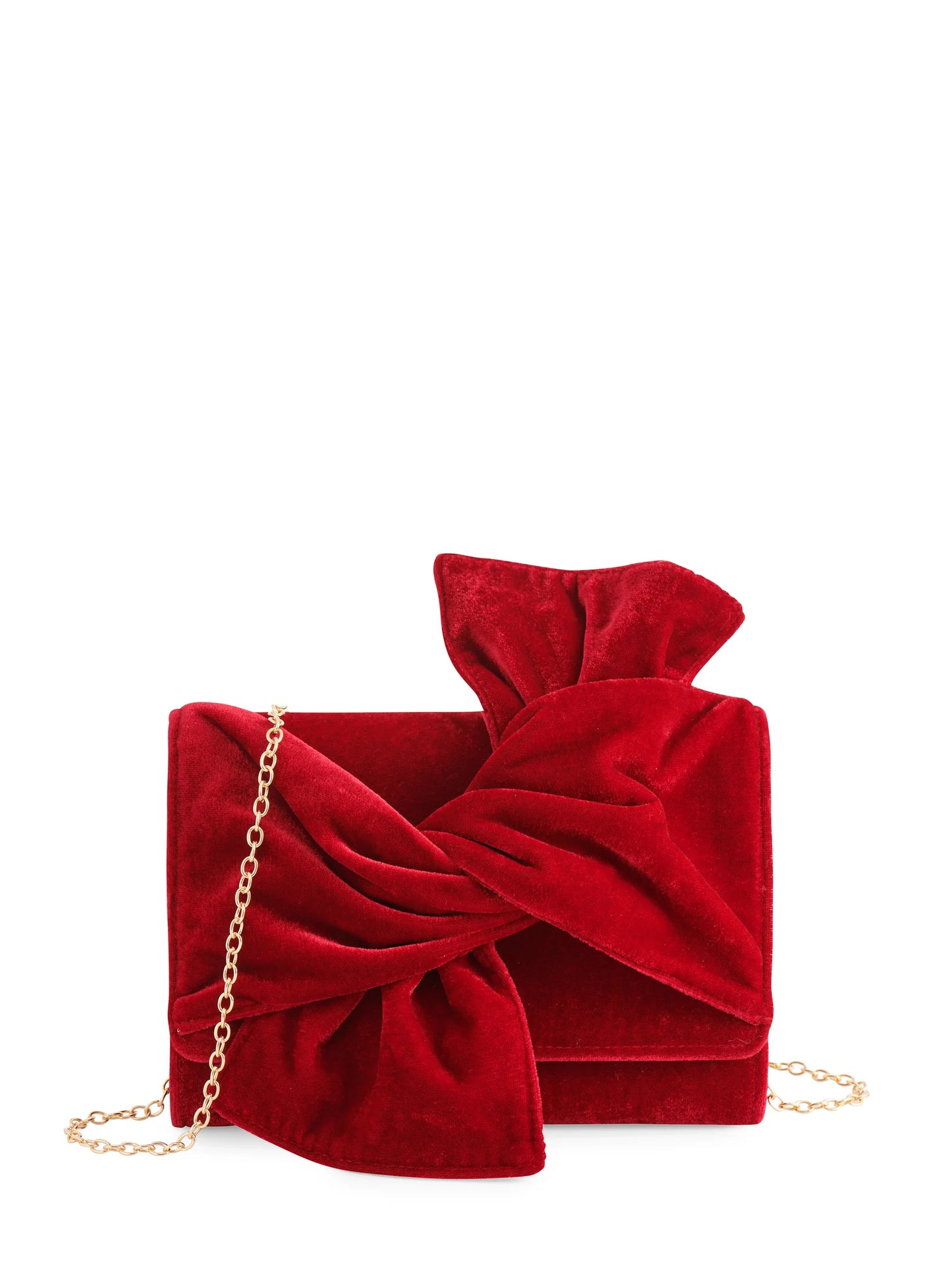 Red Velvet Bow Clutch