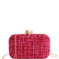 Pink Tweed Clutch